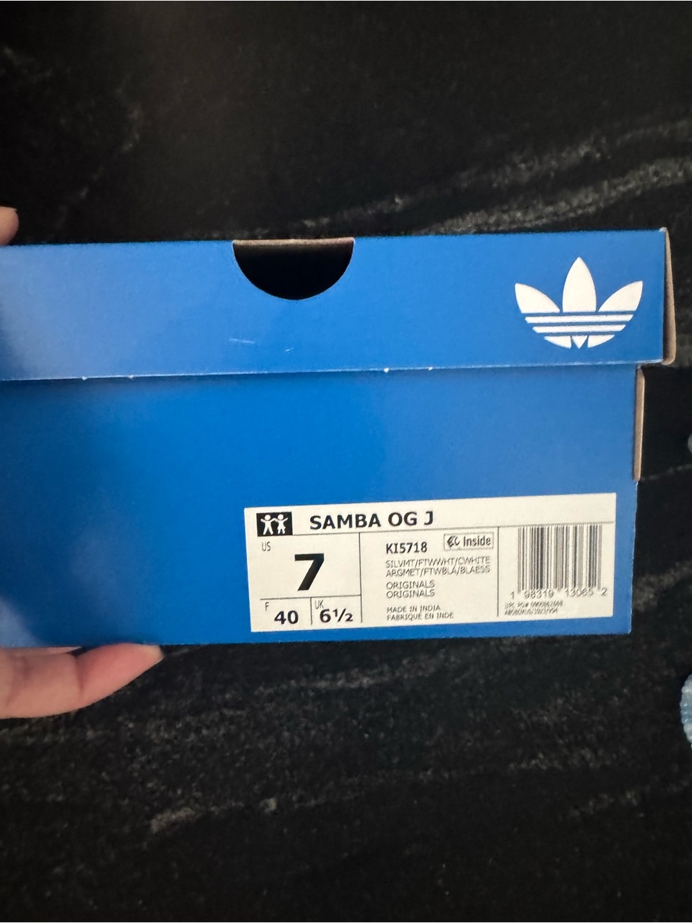 Silver Adidas Sambas - Picture 3 of 3